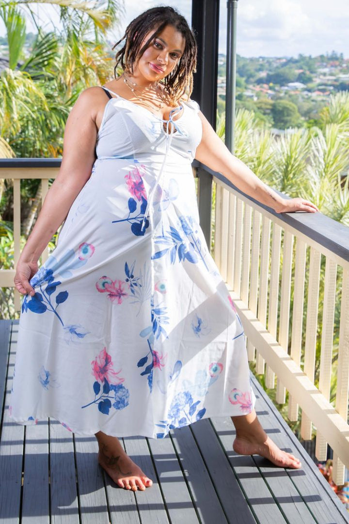 Blooming Love Deep V Dress image 8